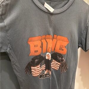 Anine Bing Black Organic Cotton T-Shirt